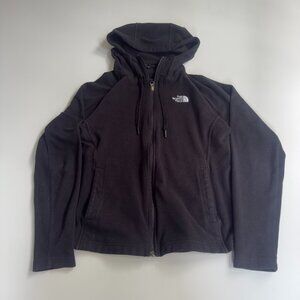 The North Face Women’s Medium Black Fleece Full Zip Hoodie Jacket Long Sleeve